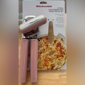KitchenAid Pink Manual Can Opener Only with Ergonomic Handles in Dried Rose